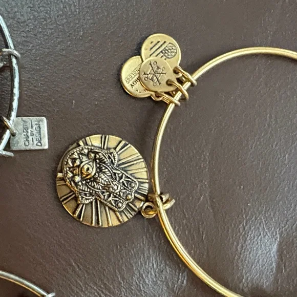 Alex and Ani Gold and Silver Charm Bracelets - Picture 5 of 6